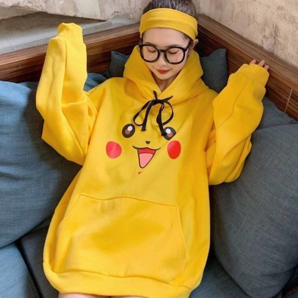 Pokemon Pikachu Sweater Hoodie | Women Graphic Kawaii Coat Jacket Winter Cosplay - Picture 2 of 4
